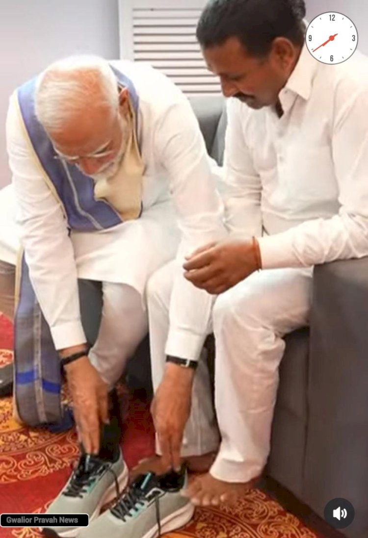 कौन हैं हरियाणा के रामपाल कश्यप, जिन्हें PM मोदी ने खुद पहनाए जूते और क्यों?