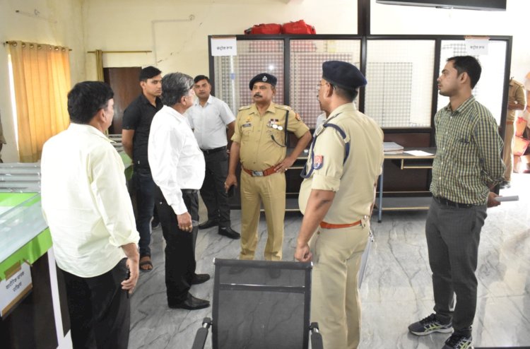 आरक्षी भर्ती का स्वास्थ्य परीक्षण एवं चरित्र प्रमाण पत्रों के सत्यापन की व्यवस्था एसपी ने परखी