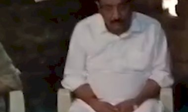 17 दिन बाद दिखे मंत्री विजय शाह:खंडवा में गैंगरेप पीड़िता के घर पहुंचे, पढ़ाई छोड़ चुकी बेटी को स्कूल भेजा