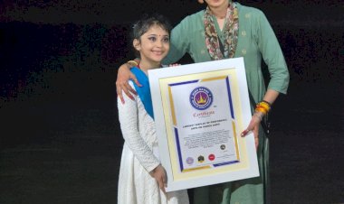7 वर्षीय जसविका ने कथक नृत्य में बटोरी तालियाँ, हाई रेंज बुक ऑफ वर्ल्ड रिकॉर्ड्स से हुई सम्मानित