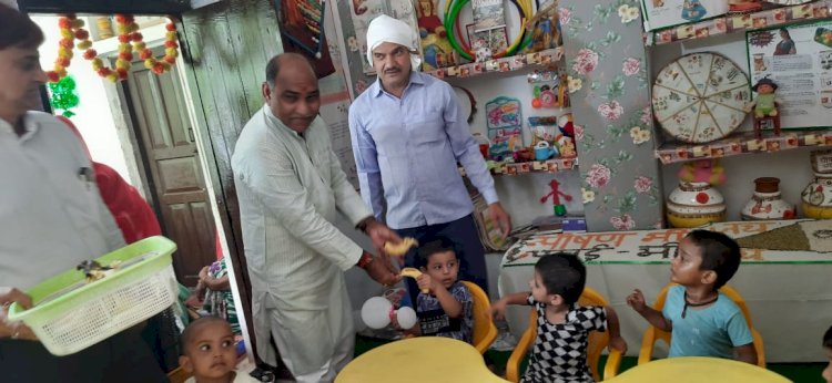 गोदभराई व अन्नप्राशन कार्यक्रम का भव्य आयोजन — सदर विधायक ने लाभार्थियों को दिया पोषाहार