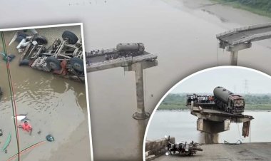 गुजरात में बड़ा हादसा,आणंद में पुल टूटने से कई गाड़ियां नदी में गिरीं, 10 लोगों की मौत
