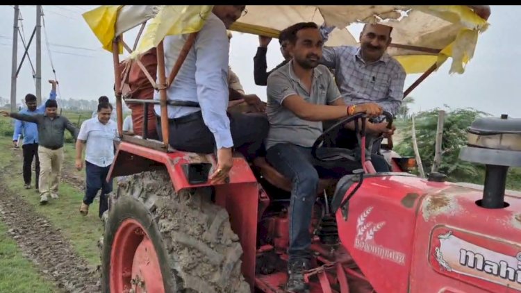 जल रोधक बांध के कार्य मे पाई गई कमी,डीएम सख्त, दिए शीघ्र सुधार और रिकवरी के निर्देश