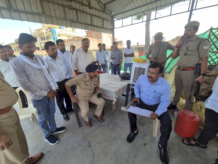 जिलाधिकारी व पुलिस अधीक्षक ने किया मूंग क्रय केंद्र का निरीक्षण, किसानों से किया संवाद