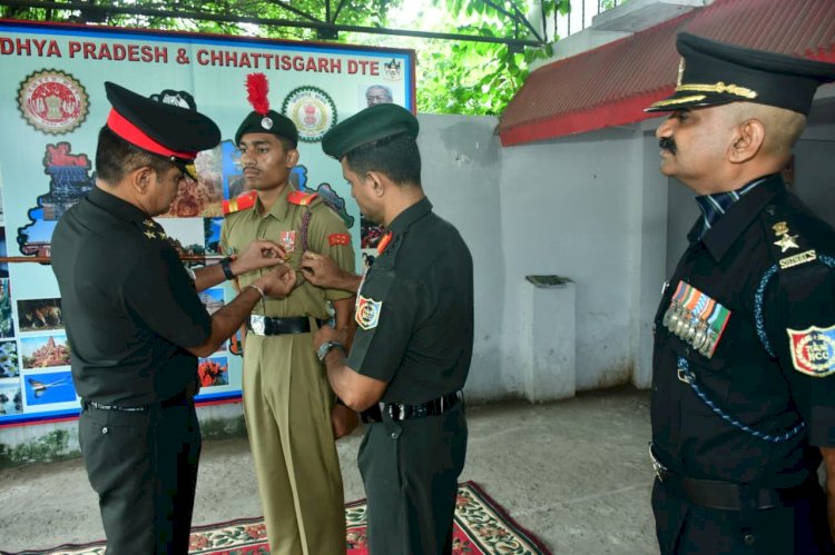 शासकीय कला एवं वाणिज्य महाविद्यालय सागर का एनसीसी कैडेट कपिल यादव बना देश की शान : सेना का उत्कृष्ट सम्मान मिला
