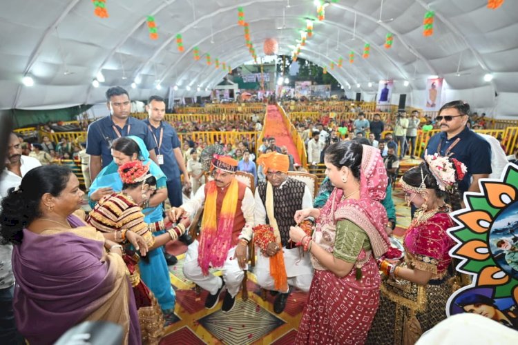 मुख्यमंत्री डॉ. मोहन यादव का भव्य स्वागत, 32 हज़ार बहनों ने बाँधी राखी : नरेला रक्षाबंधन महोत्सव बना विश्व का सबसे बड़ा उत्सव