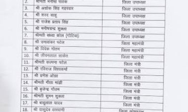 रीवा BJP की नई जिला कार्यकारिणी घोषित :7 ब्राह्मण चेहरों को मिला मौका; 5 महिला पदाधिकारी भी शामिल