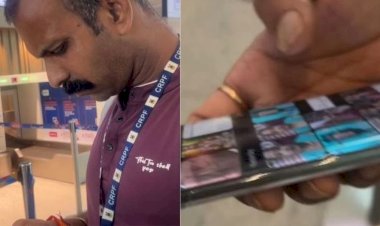 CRPF जवान की शर्मनाक हरकत,दिल्ली एयरपोर्ट पर चुपके से खींची महिला के पैरों की तस्वीर, वीडियो वायरल