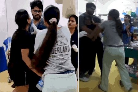 मेडिकल कॉलेज बना जंग का मैदान , लेबर रूम में महिला डॉक्टरों के बीच जमकर मारपीट