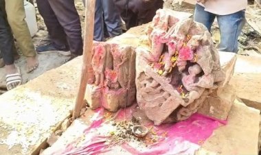 मस्जिद की खुदाई के दौरान मिली भगवान राम की मूर्तियां,मंदिर बनाने की मांग, मौके पर पहुंची पुलिस