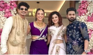 क्रिकेटर स्मृति मंधाना  पलाश के साथ आज शादी के बंधन में बंधेंगी, जेमिमा सहित टीम के सदस्य होंगे शामिल , हल्दी और मेहंदी सेरेमनी की तस्वीरें वायरल