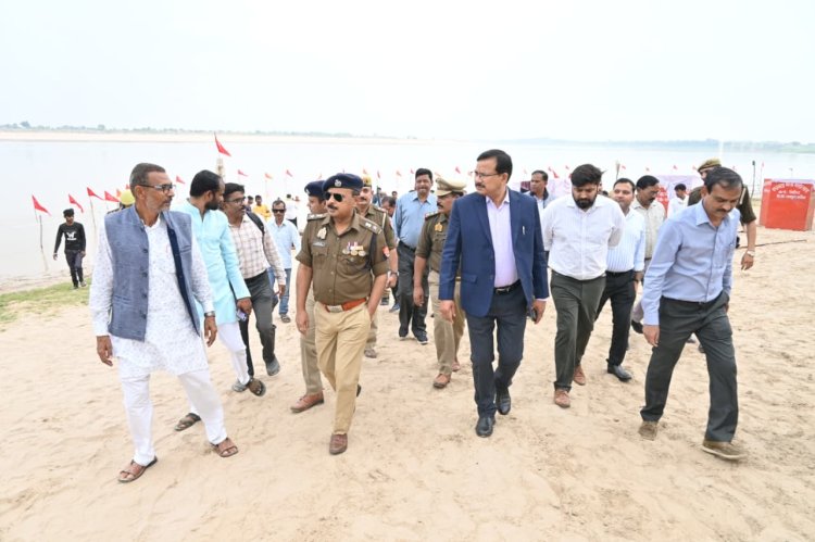 कार्तिक पूर्णिमा पर पंचनद महोत्सव की तैयारियों को लेकर लिया जायजा