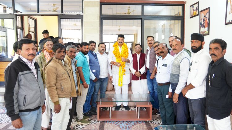 सनातन हिंदू एकता पद यात्रा से सागर वापसी पर मंत्री गोविंद सिंह राजपूत का  किया स्वागत