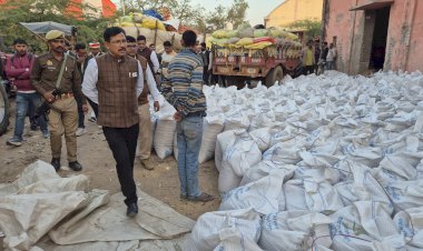 नवीन गल्ला मंडी में धान-बाजरा खरीद का जिलाधिकारी ने लिया जायजा, तौल में देरी पर दो अतिरिक्त इलेक्ट्रॉनिक कांटे लगाने के निर्देश