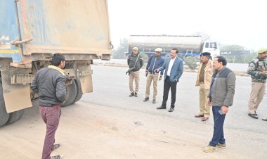 एनएचएआई-27 पर जिलाधिकारी व पुलिस अधीक्षक ने चलाया जागरूकता एवं सुरक्षा अभियान