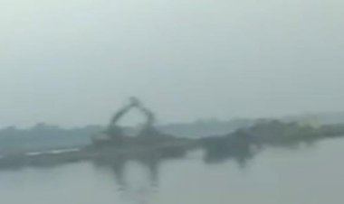 योगी के विभाग में चिरपुरा मौरंग खंड में  अवैध खनन का पलीता लगाता माफिया