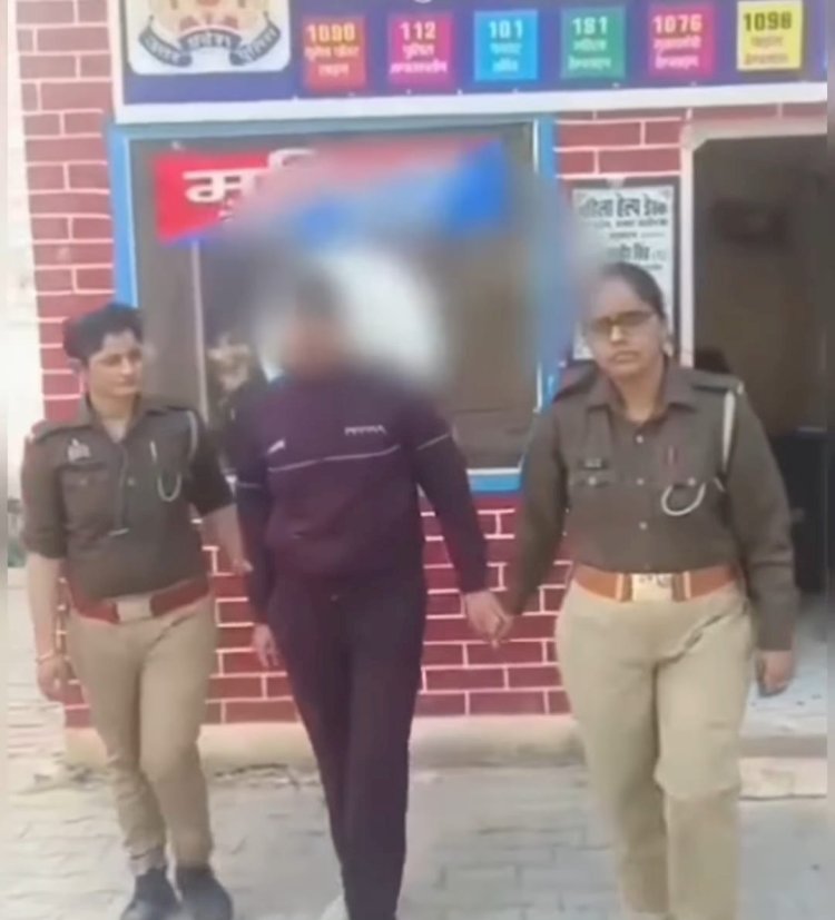 इंस्पेक्टर की हत्या के आरोप में महिला कांस्टेबल गिरफ्तार, CCTV में आती-जाती दिखी