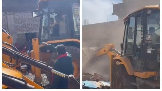 अतिक्रमण हटाने पर पति-पत्नी ने खुद को लगाई आग: मकान का निर्माण रोकने पहुंची थी तहसीलदार की टीम,पथराव के बीच जान बचाकर भागे अधिकारी