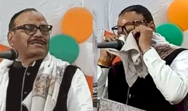 भरे मंच से फफक कर क्यों रो पड़े डिप्टी सीएम ब्रजेश पाठक :आंसू पोंछते हुए कहा- जब मैं लखनऊ आया था, तो चप्पल तक नहीं थी