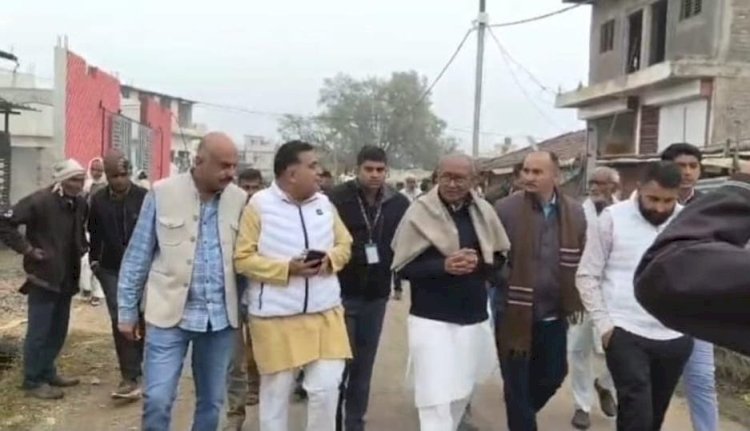 सीहोर में दिग्विजय का सियासी शंखनाद, मनरेगा का नाम बदलने का विरोध, बोले—गरीबों-मजदूरों की अनदेखी
