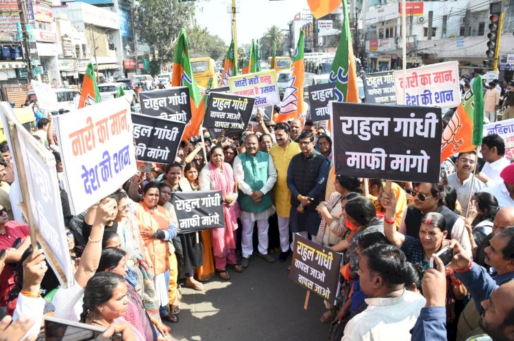 कांग्रेस विधायक फूल सिंह बरैया के विवादित बयान पर भाजपा का तीखा हमला, प्रदेशभर में उबाल,मुख्यमंत्री मोहन यादव, प्रदेश अध्यक्ष हेमंत खण्डेलवाल व महिला नेत्रियों ने की कड़ी निंदा, राहुल गांधी से निष्कासन की मांग