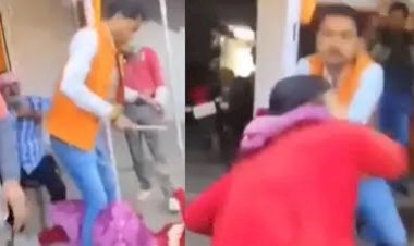 BJP नेता की गुंडागर्दी: महिला को लाठी-लात-घूंसों से पीटा, बाल पकड़कर जमीन पर पटका; जीतू पटवारी ने सरकार को घेरा