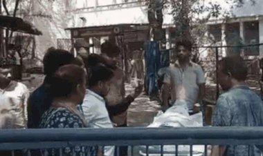 भोपाल एम्स से निकाले गए कर्मचारी ने किया सुसाइड:परिवार का आरोप— सुपरवाइजर की प्रताड़ना से था परेशान,पत्नी की साड़ी से लगाई फांसी