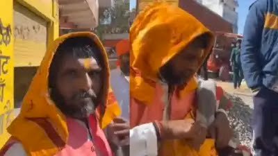 साधुओं को पीटा, बाल खींचे-जमीन पर पटका,भीख मांग रहे दो साधुओं से पहले मांगा हिंदू होने का सबूत, फिर जमकर की पिटाई-वीडियो वायरल