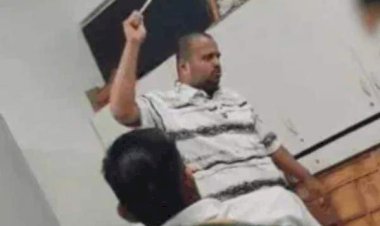 उज्जैन वेदविद्या प्रतिष्ठान छात्र की पिटाई का वीडियो वायरल : दूसरे के बिस्तर पर सोया मासूम तो अध्यापक ने बेरहमी से पीटा , वार्डन के खिलाफ FIR