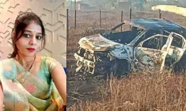 पति ही निकला पत्नी का कातिल,घर में गला घोंटा, 50 किमी दूर पेट्रोल डालकर जलाया:बेटी से बोला- मां को डॉक्टर के पास ले जा रहा, तीन कहानियों से फंसा आरोपी