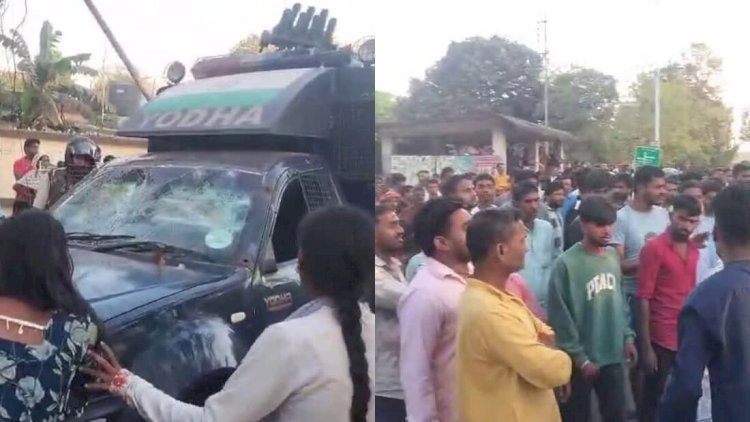 नाबालिग की हत्या से सुलगा सिंगरौली: गुस्साई भीड़ का मोरवा थाने पर धावा, पेट्रोल बम और पत्थरबाजी, कार फूंकी