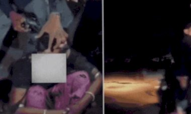 VIDEO: महिला के साथ बर्बरता-मुंडन कराया  पत्नी के कंधे पर पति को बैठाकर गांव में घुमवाया: लोग तमाशबीन बने रहे; 4 आरोपी गिरफ्तार