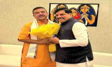 शुभेंदु अधिकारी के शपथ ग्रहण  समारोह में शामिल हुए सीएम मोहन यादव, बोले नए युग की शुरुआत