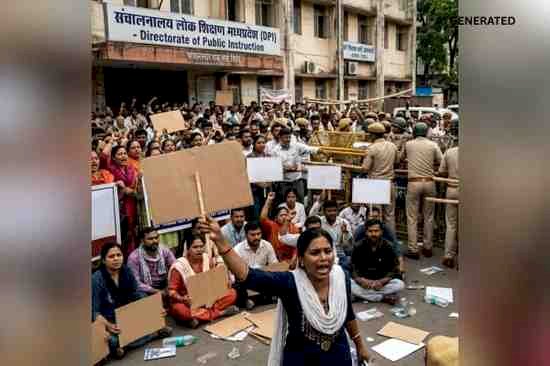 भड़का चयनित शिक्षकों का गुस्सा: 9 माह की देरी पर डीपीआई घेराव, 10,700 युवाओं का फूटा आक्रोश, कहा— आदेश जारी नहीं हुए तो आंदोलन होगा